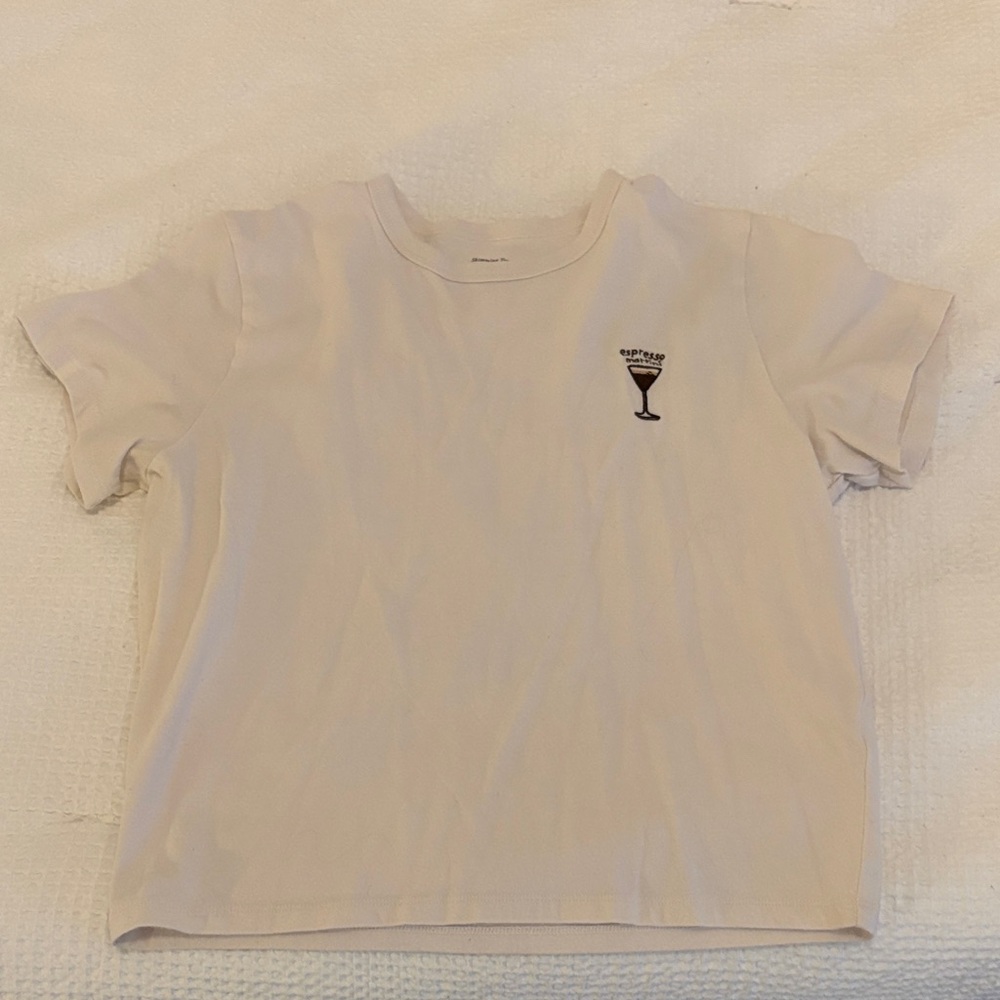 Abercrombie & Fitch Cream Short Sleeve Tee